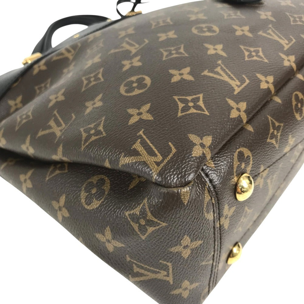 LOUIS VUITTON M51198 Monogram Pallas Shopper Tote Bag, Double Chain Shoulder Bag, Monogram Canvas, Women's, Brown