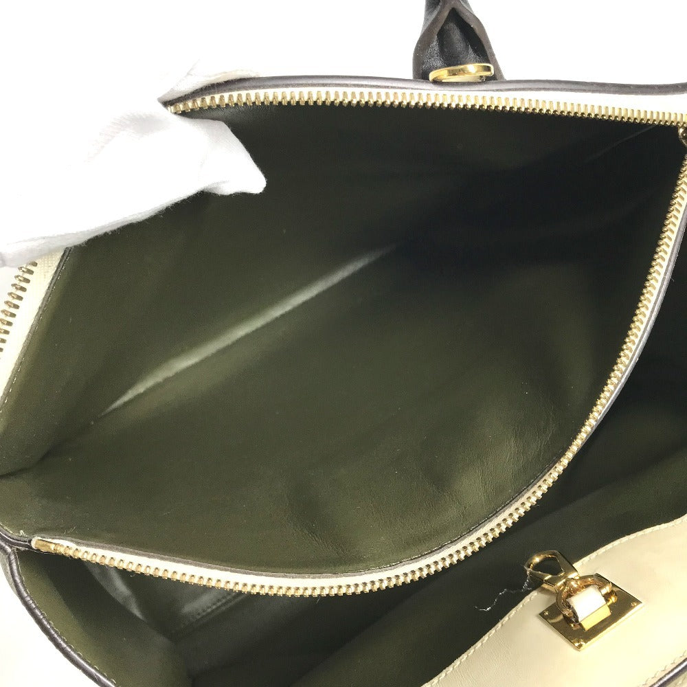 LOUIS VUITTON M55342 City Steamer MM Tote Bag, Leather Handbag, Unisex, Khaki