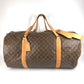 LOUIS VUITTON M41220 Monogram Sac Polochon Bag, 2-Way Shoulder Bag, Travel Bag, Boston Bag, Monogram Canvas, Unisex, Brown