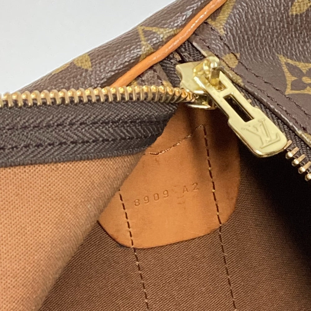 LOUIS VUITTON M41220 Monogram Sac Polochon Bag, 2-Way Shoulder Bag, Travel Bag, Boston Bag, Monogram Canvas, Unisex, Brown