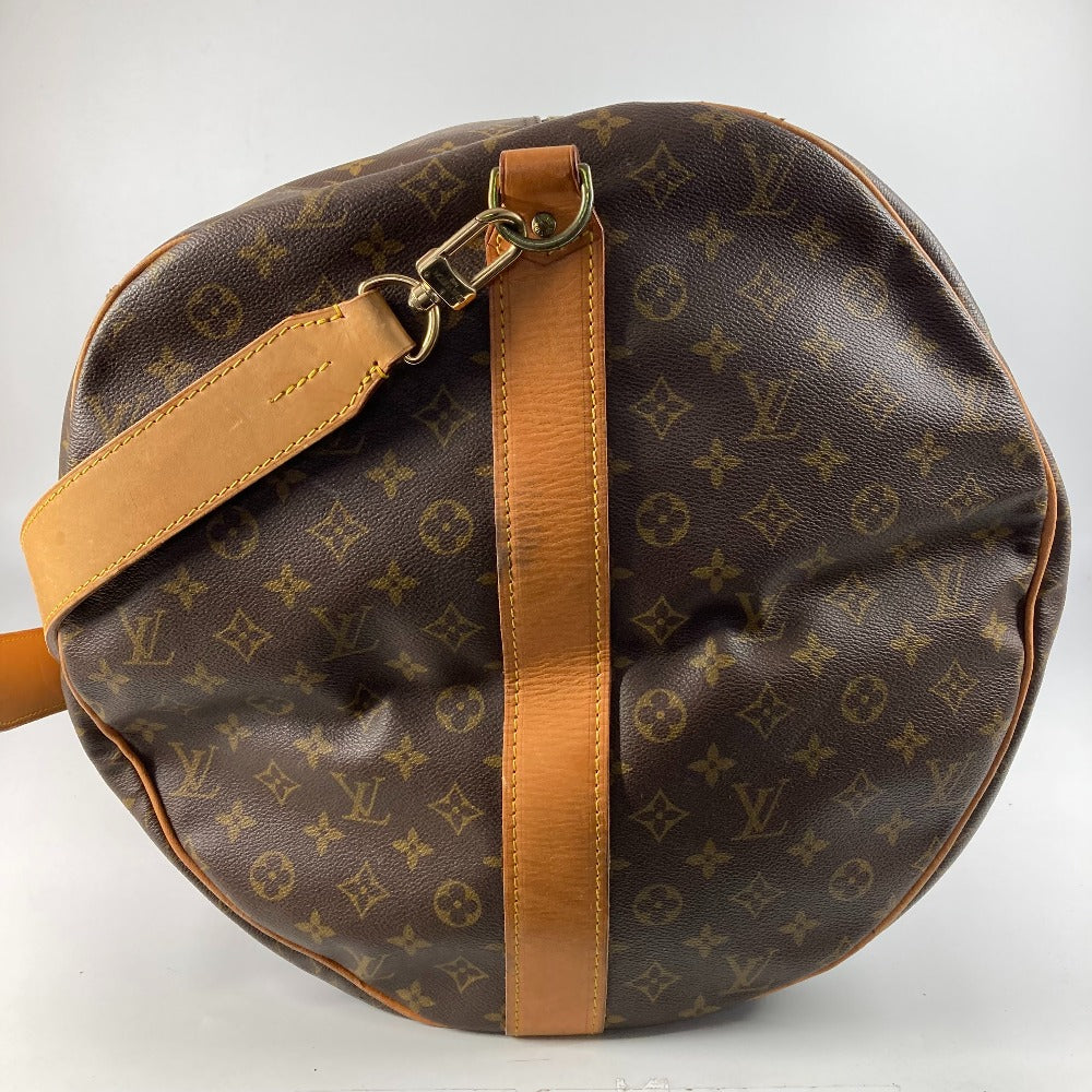 LOUIS VUITTON M41220 Monogram Sac Polochon Bag, 2-Way Shoulder Bag, Travel Bag, Boston Bag, Monogram Canvas, Unisex, Brown