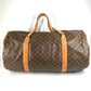 LOUIS VUITTON M41220 Monogram Sac Polochon Bag, 2-Way Shoulder Bag, Travel Bag, Boston Bag, Monogram Canvas, Unisex, Brown