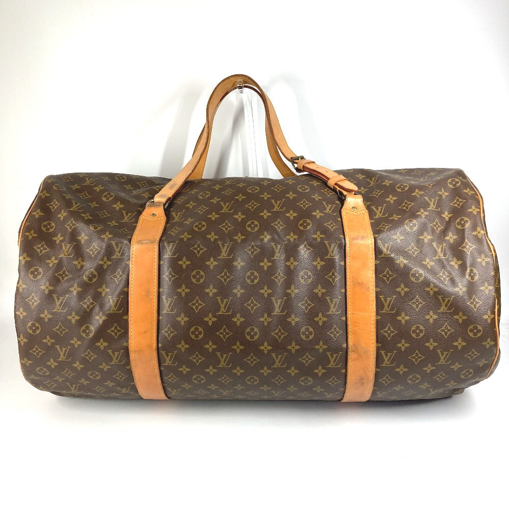 LOUIS VUITTON M41220 Monogram Sac Polochon Bag, 2-Way Shoulder Bag, Travel Bag, Boston Bag, Monogram Canvas, Unisex, Brown