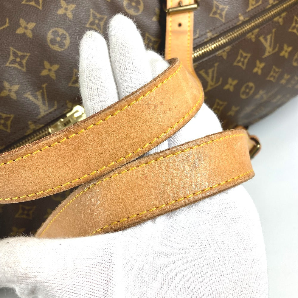 LOUIS VUITTON M41220 Monogram Sac Polochon Bag, 2-Way Shoulder Bag, Travel Bag, Boston Bag, Monogram Canvas, Unisex, Brown
