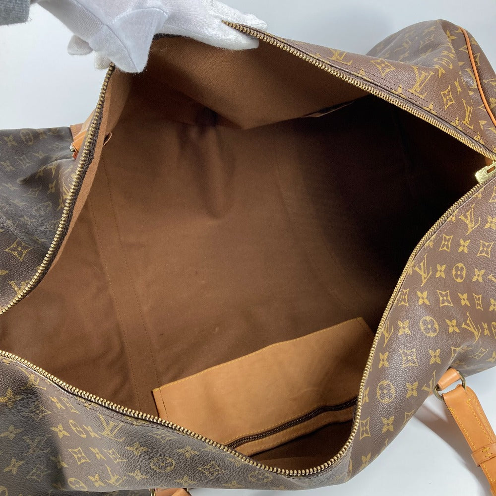 LOUIS VUITTON M41220 Monogram Sac Polochon Bag, 2-Way Shoulder Bag, Travel Bag, Boston Bag, Monogram Canvas, Unisex, Brown