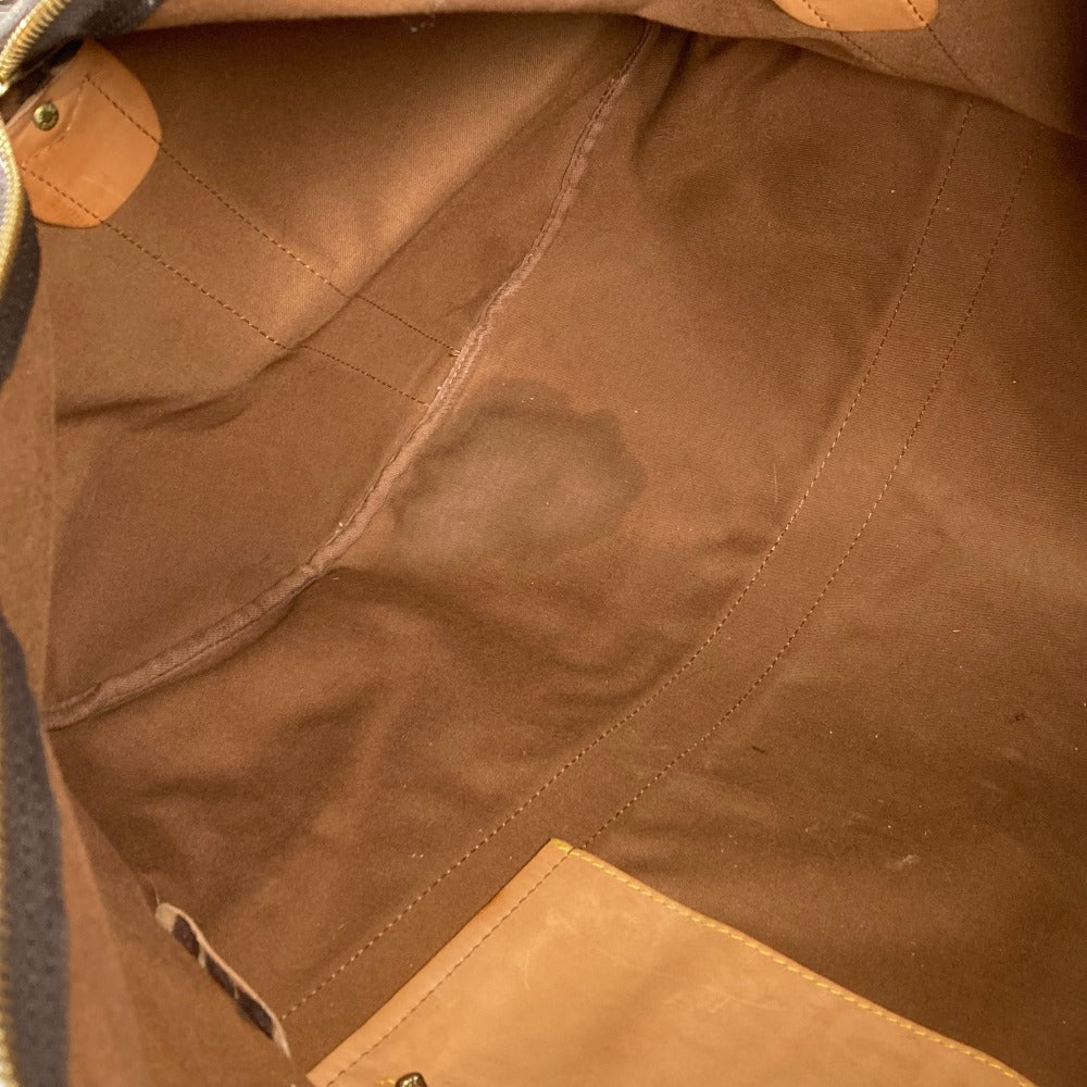 LOUIS VUITTON M41220 Monogram Sac Polochon Bag, 2-Way Shoulder Bag, Travel Bag, Boston Bag, Monogram Canvas, Unisex, Brown