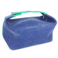 HERMES Bride A Black GM Bride A Black GM Bag Pouch Vanity Bag H Logo Handbag Cotton Women's Blue