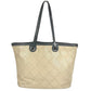 CHANEL A92211 On the Road Matelasse Quilted Two-Tone Tote Bag, Caviar Leather Shoulder Bag, Beige