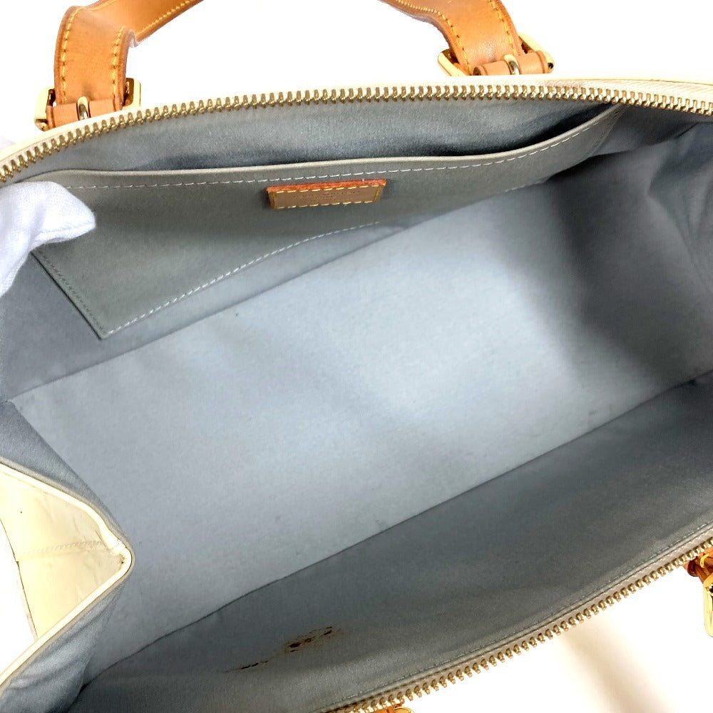 LOUIS VUITTON M93508 モノグラムヴェルニ ローズウッドアベニュー ショルダーバッグ トートバッグ カバン 肩掛け ハンドバッグ モノグラムヴェルニキャンバス レディース ペルル ホワイト