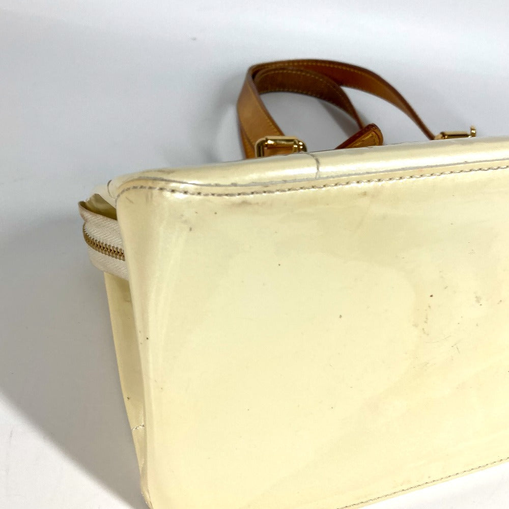 LOUIS VUITTON M93508 モノグラムヴェルニ ローズウッドアベニュー ショルダーバッグ トートバッグ カバン 肩掛け ハンドバッグ モノグラムヴェルニキャンバス レディース ペルル ホワイト