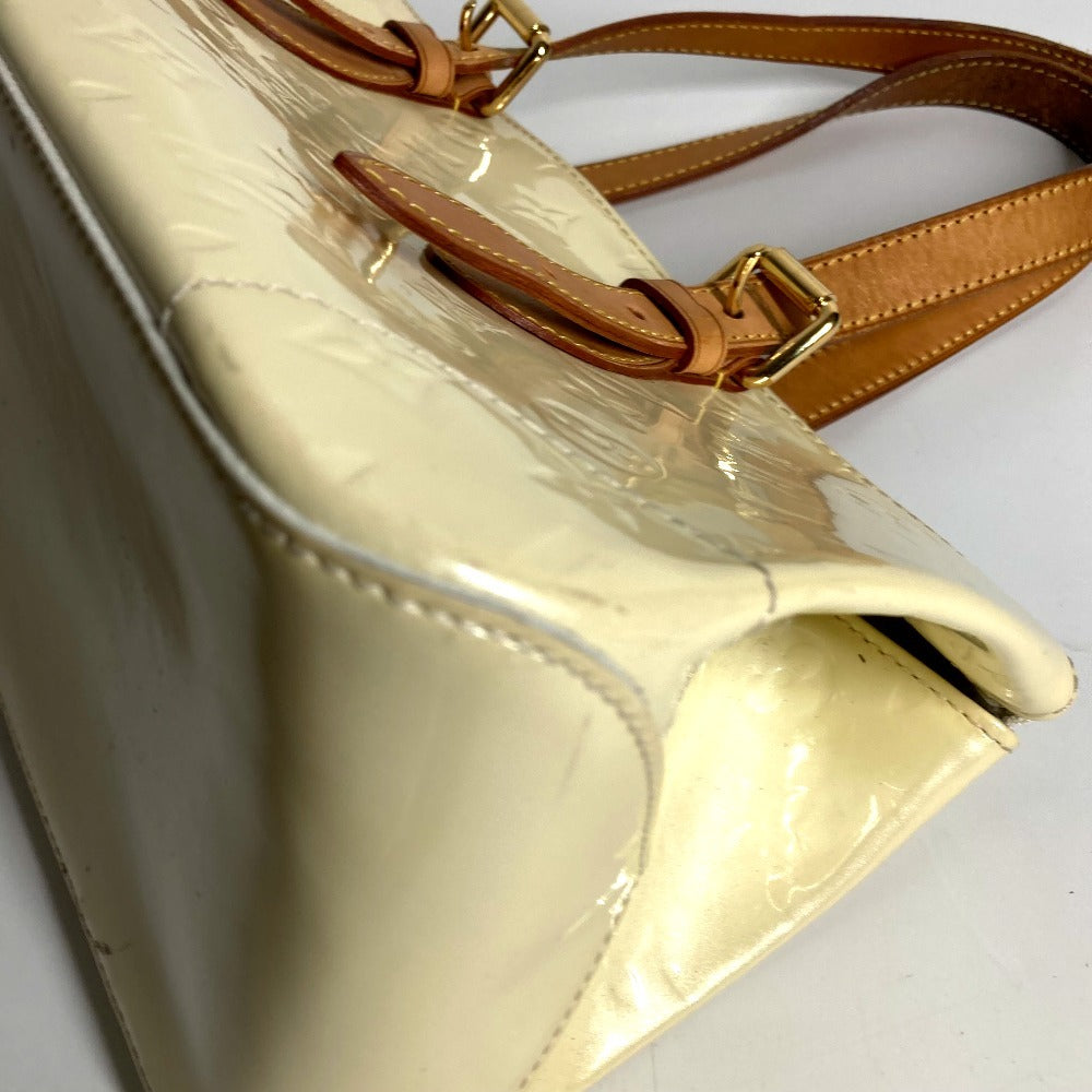 LOUIS VUITTON M93508 モノグラムヴェルニ ローズウッドアベニュー ショルダーバッグ トートバッグ カバン 肩掛け ハンドバッグ モノグラムヴェルニキャンバス レディース ペルル ホワイト