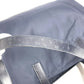 Vintage FENDI FF logo oversized tote bag, nylon shoulder bag, unisex, navy