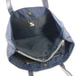 Vintage FENDI FF logo oversized tote bag, nylon shoulder bag, unisex, navy