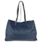 Vintage FENDI FF logo oversized tote bag, nylon shoulder bag, unisex, navy
