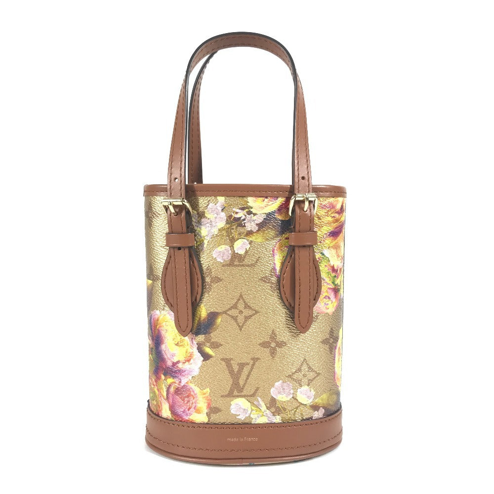 LOUIS VUITTON M81724 LV Garden Nano bucket Bags Crossbody 2WAY Bags Hand Bags Shoulder Bag Leather Gold/Brown Used