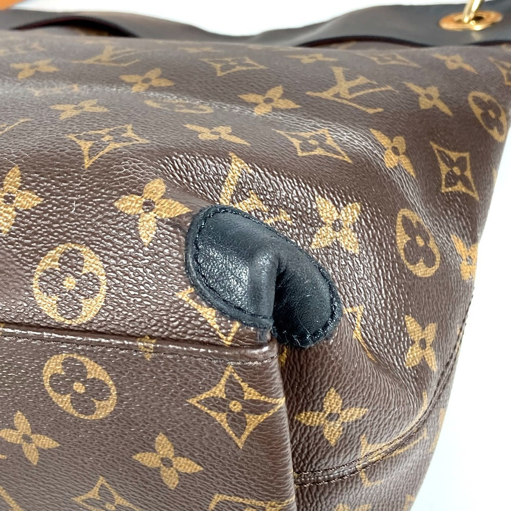 LOUIS VUITTON M43154 モノグラム テュイルリーホーボー カバン 肩掛け トートバッグ ショルダーバッグ モノグラムキャンバス レディース ノワール ブラウン