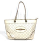 GUCCI 145993 GG Guccissima Logo Tote Bag Shoulder Bag in Shimmering Leather, Unisex, Off-White