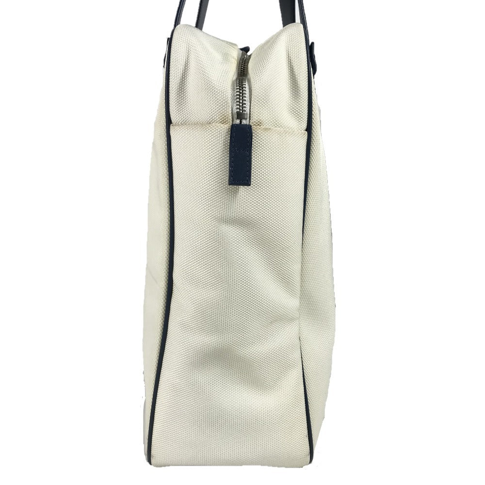 CHANEL Airline CC Coco Mark Logo Shoulder Tote Bag Leather/Canvas Women's White