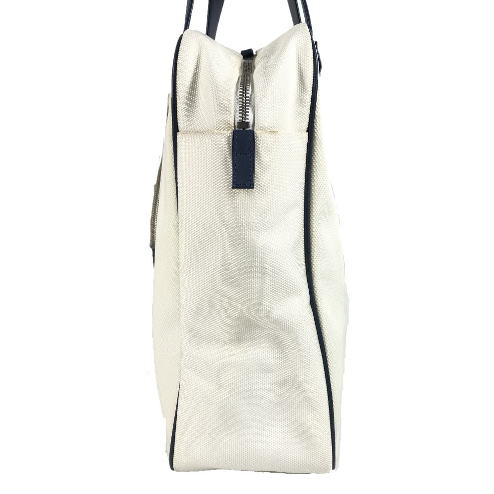 CHANEL Airline CC Coco Mark Logo Shoulder Tote Bag Leather/Canvas Women's White