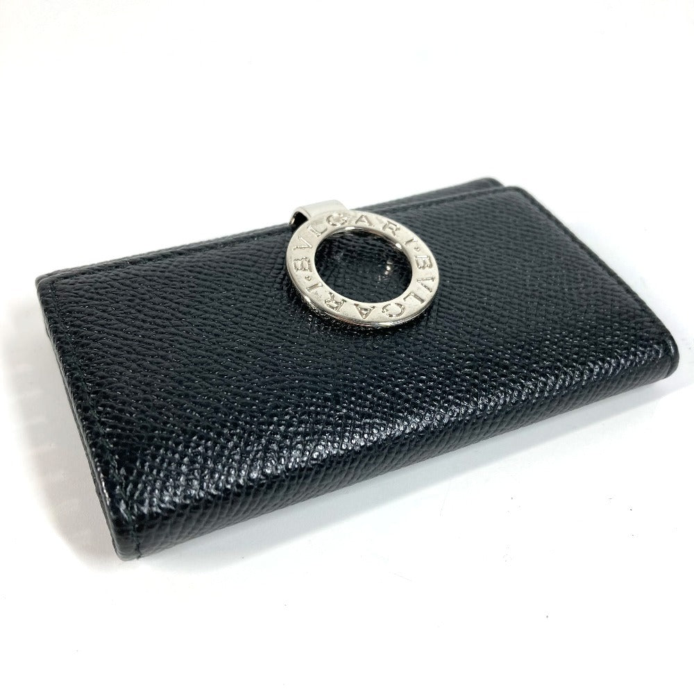 BVLGARI 6連 ロゴ 6P 鍵 ブルガリブルガリ ロゴ キーケース レザー ユニセックス ブラック