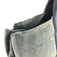 HERMES Half Leather Foule MM Foule MM Tote Bag, Leather/Canvas, Unisex, Black