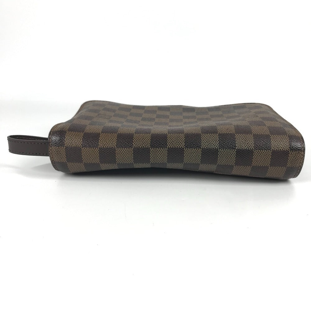 LOUIS VUITTON N51993 Damier Saint Louis Clutch Bag, Pouch with Strap, Second Bag, Damier Canvas, Unisex, Ebene, Brown