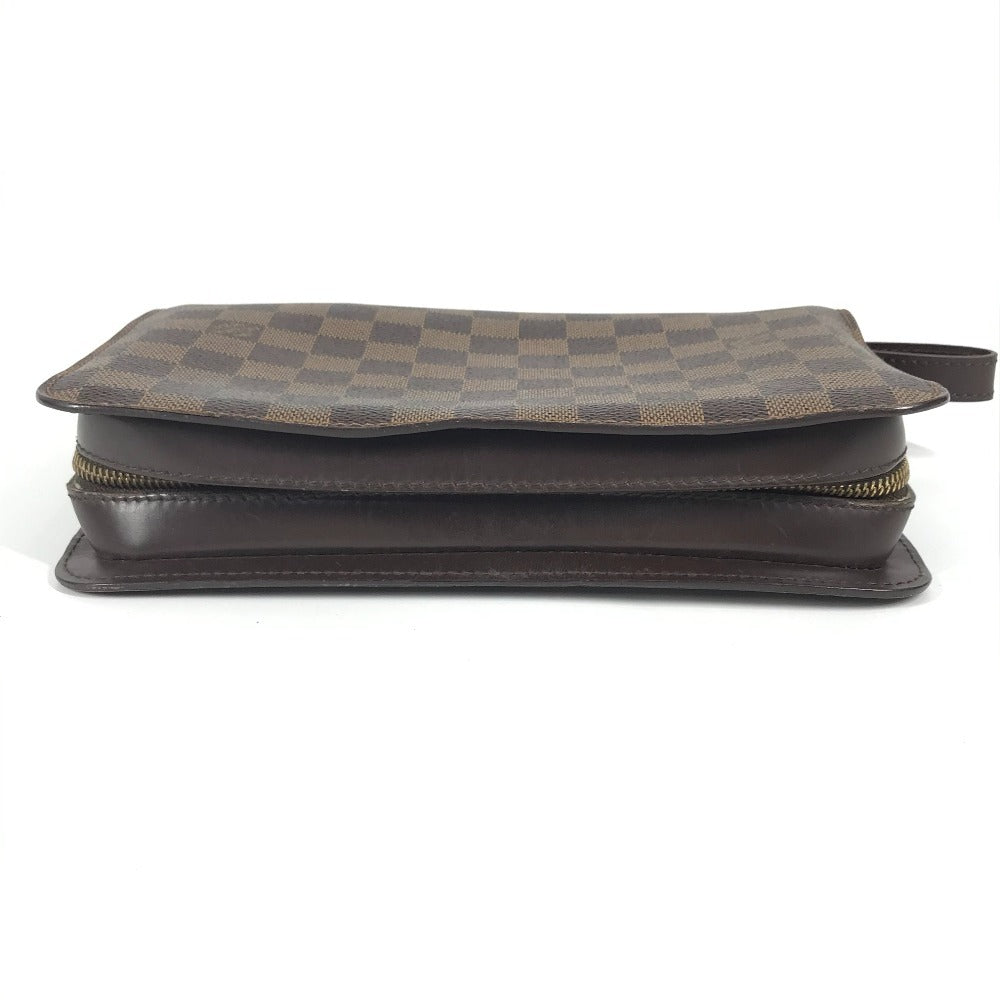 LOUIS VUITTON N51993 Damier Saint Louis Clutch Bag, Pouch with Strap, Second Bag, Damier Canvas, Unisex, Ebene, Brown