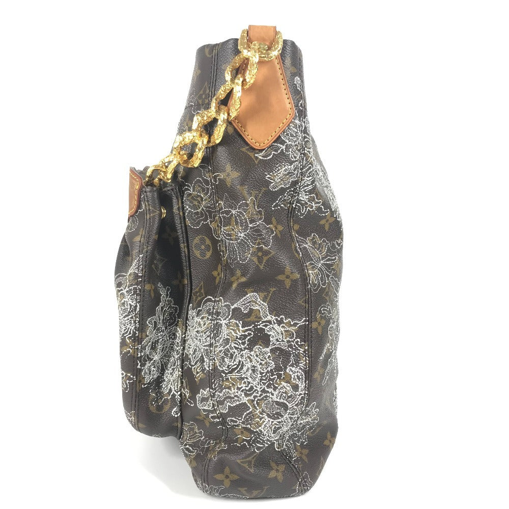 LOUIS VUITTON M95406 Monogram Dante Felsen Shoulder Tote Bag, Chain Bag, Monogram Canvas, Unisex, Argent, White