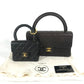 CHANEL Matelasse Quilted Parent-Child Bag with CC Coco Mark Logo, Tote Bag, Flap, Carabiner, Handbag, Lambskin, Black, Women's
