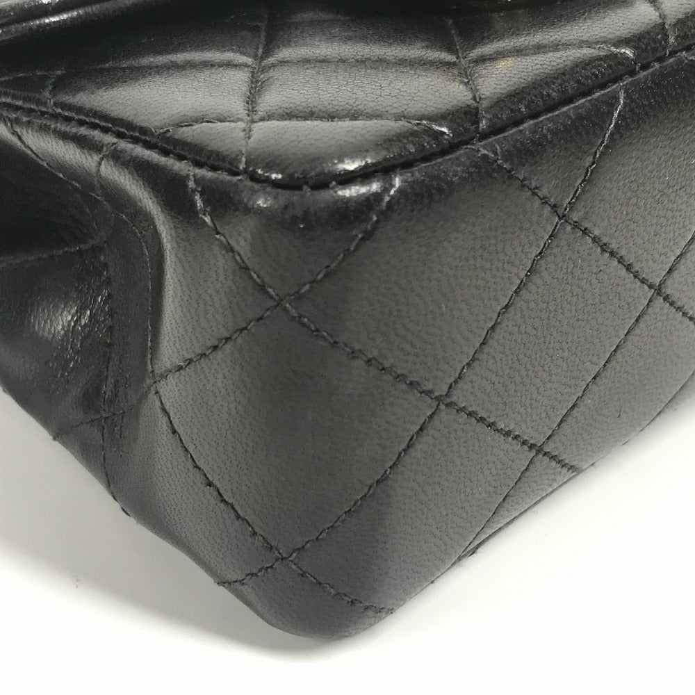CHANEL Matelasse Quilted Parent-Child Bag with CC Coco Mark Logo, Tote Bag, Flap, Carabiner, Handbag, Lambskin, Black, Women's