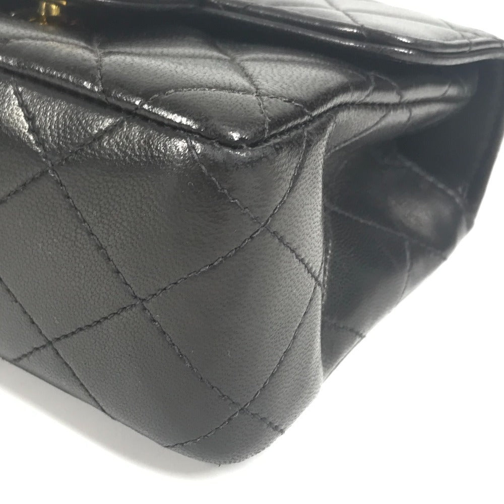 CHANEL Matelasse Quilted Parent-Child Bag with CC Coco Mark Logo, Tote Bag, Flap, Carabiner, Handbag, Lambskin, Black, Women's