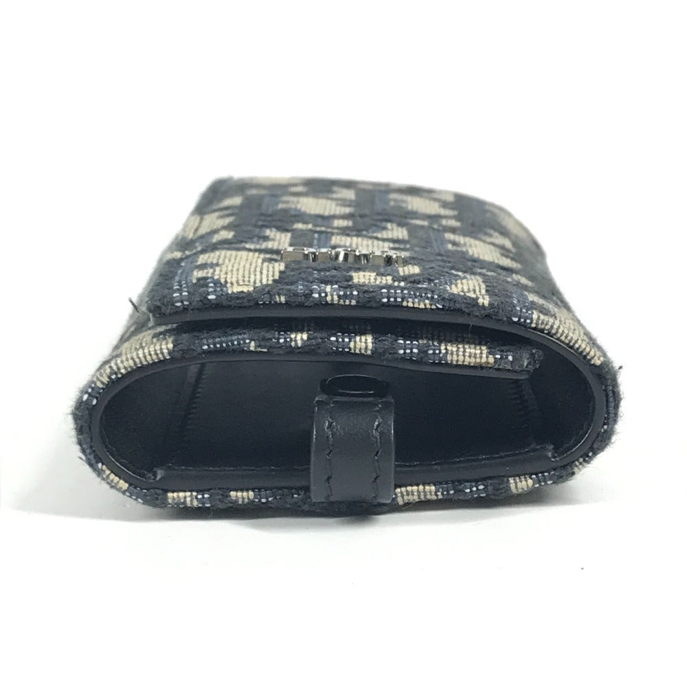 Dior Logo Oblique 6-Key Key Case, Canvas, Unisex, Navy