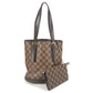 LOUIS VUITTON N42240 ダミエ マレ ポーチ付き カバン ばけつ 肩掛け トートバッグ ショルダーバッグ ダミエキャンバス レディース エベヌ ブラウン