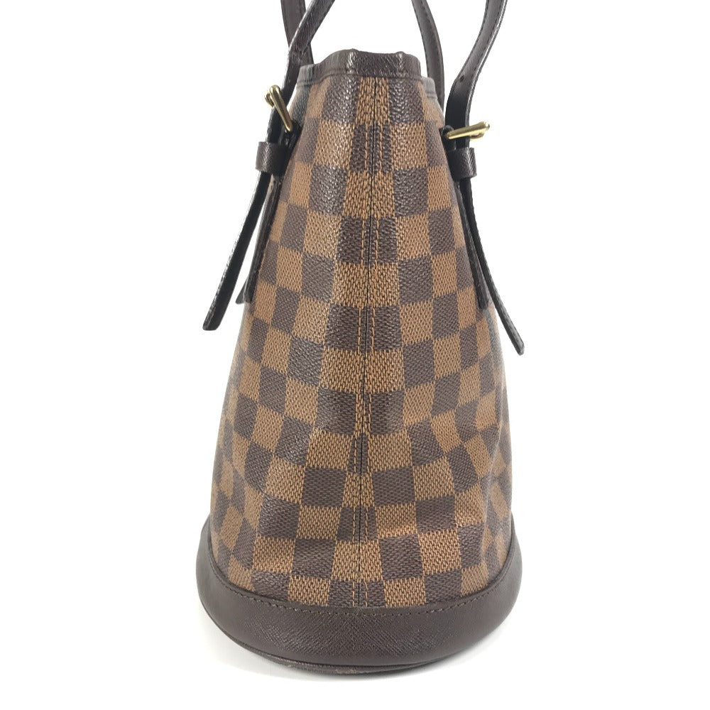 LOUIS VUITTON N42240 ダミエ マレ ポーチ付き カバン ばけつ 肩掛け トートバッグ ショルダーバッグ ダミエキャンバス レディース エベヌ ブラウン