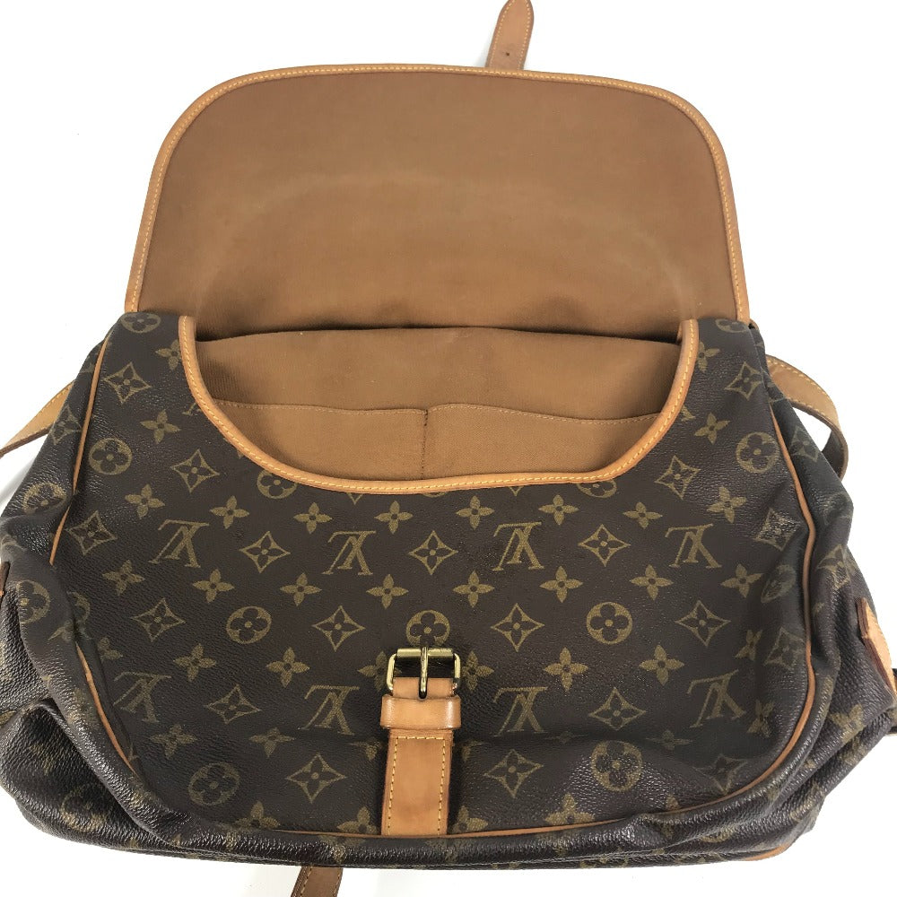 LOUIS VUITTON M40662 モノグラム ソミュールGM ソミュール GM カバン 斜め掛け フラップ ショルダーバッグ モノグラムキャンバス ユニセックス ブラウン