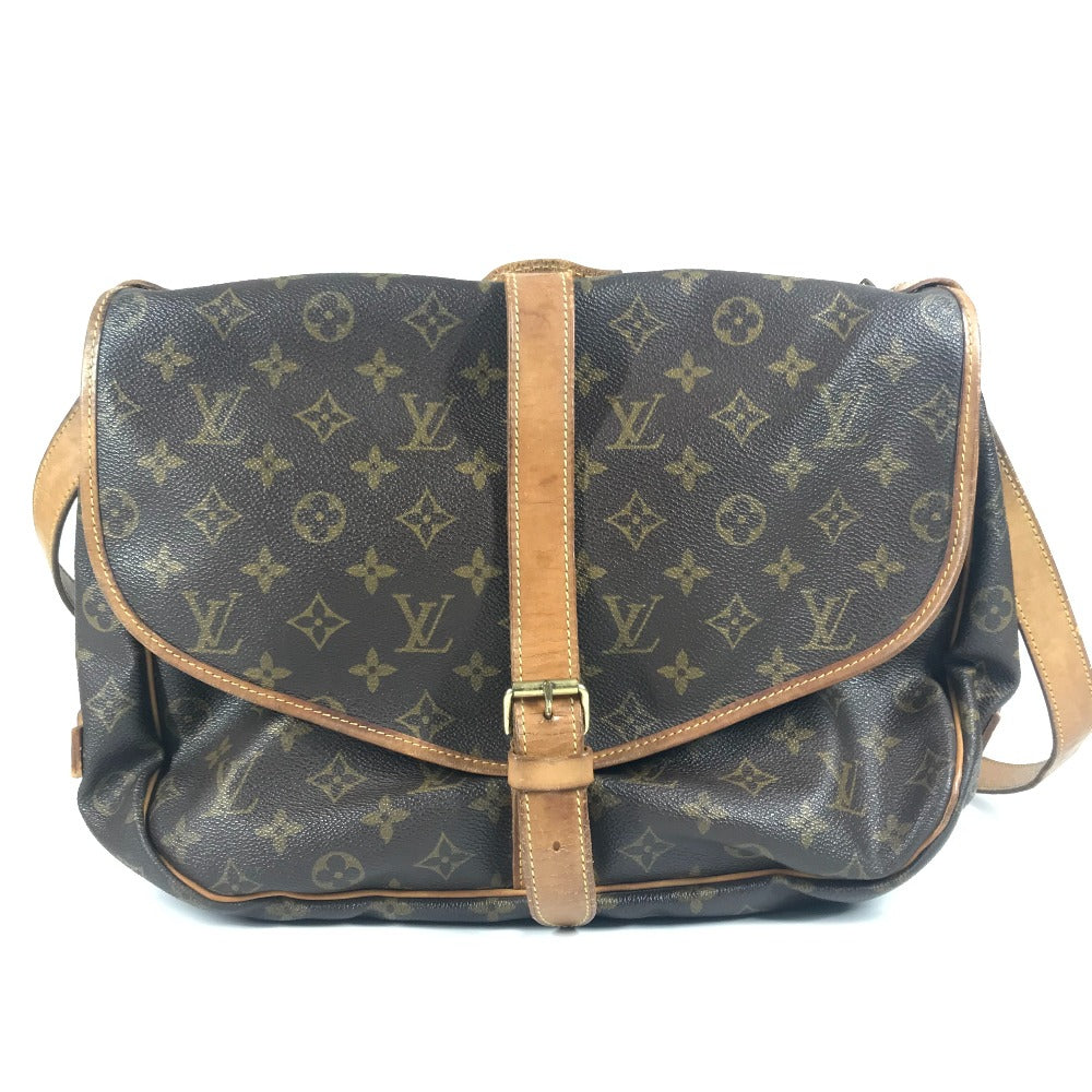 LOUIS VUITTON M40662 モノグラム ソミュールGM ソミュール GM カバン 斜め掛け フラップ ショルダーバッグ モノグラムキャンバス ユニセックス ブラウン