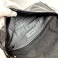 CHANEL Circle Stitch CC Coco Mark Logo Chain Bag, Shoulder Flap Bag, Coated Canvas, Women's, Black