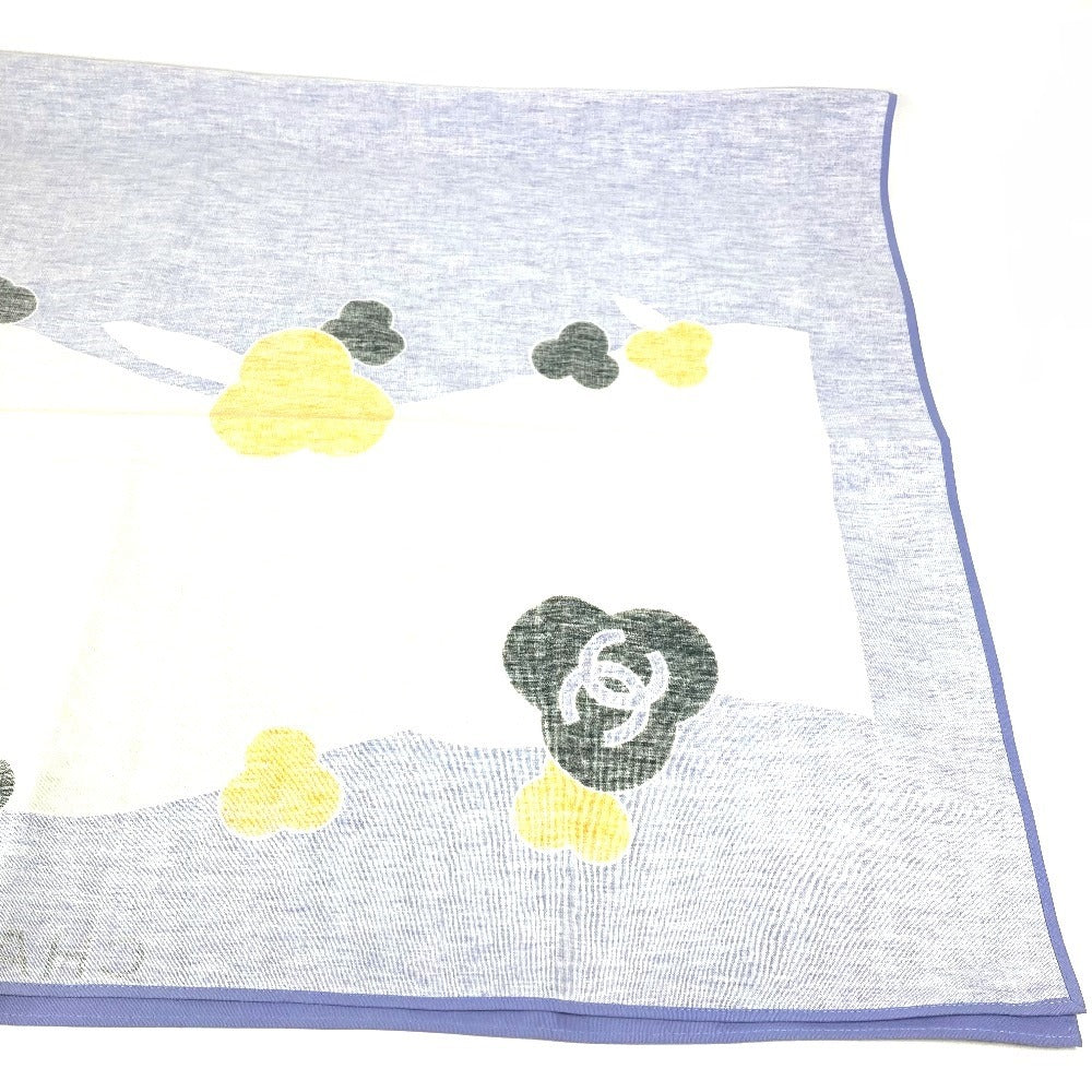 CHANEL Camellia Interior CC Coco Mark Logo Living Goods Dining Room Rectangular Multi-Cover Cloth Towel Cotton Women's Purple