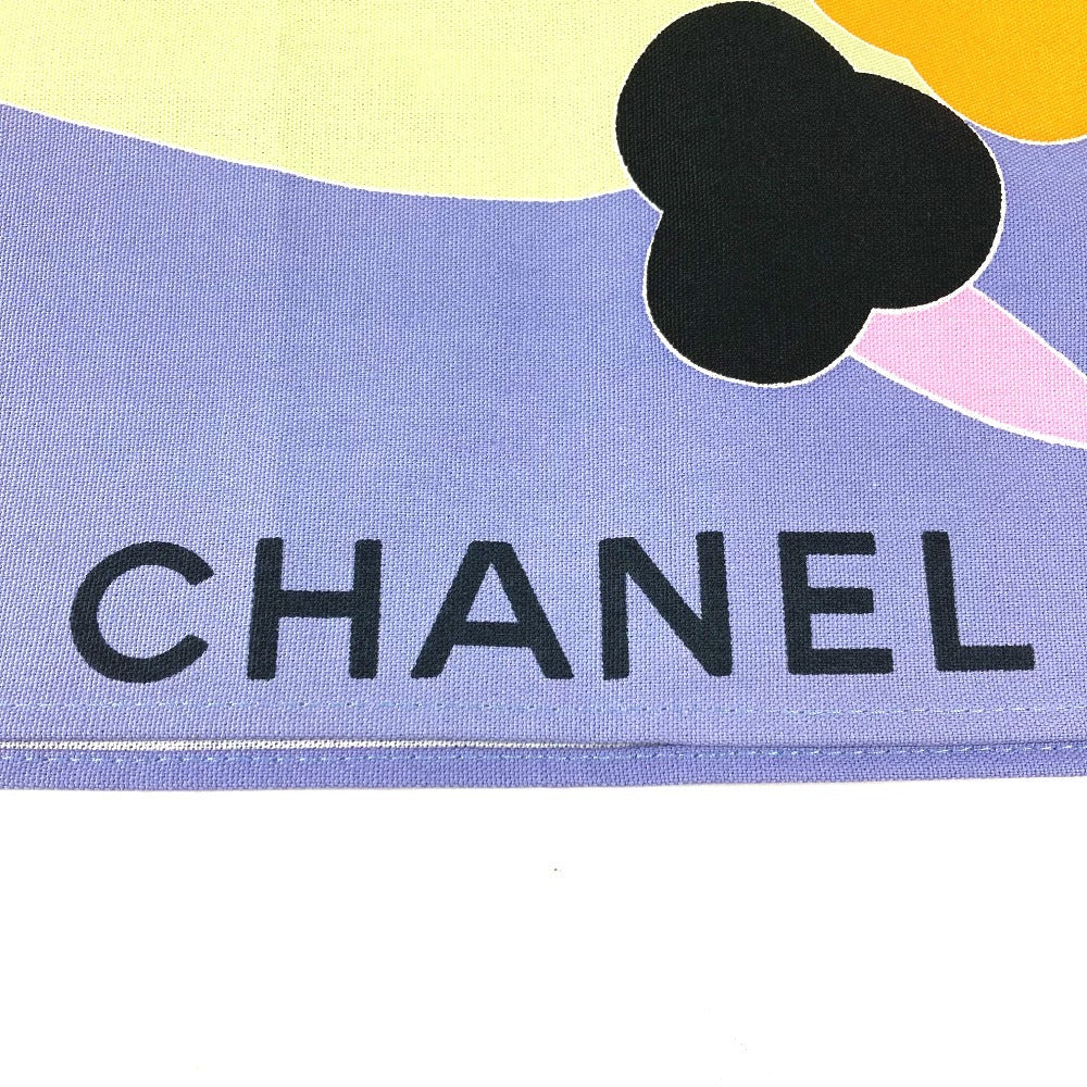 CHANEL Camellia Interior CC Coco Mark Logo Living Goods Dining Room Rectangular Multi-Cover Cloth Towel Cotton Women's Purple