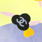 CHANEL Camellia Interior CC Coco Mark Logo Living Goods Dining Room Rectangular Multi-Cover Cloth Towel Cotton Women's Purple