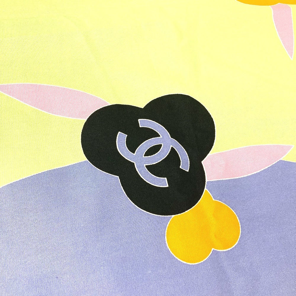 CHANEL Camellia Interior CC Coco Mark Logo Living Goods Dining Room Rectangular Multi-Cover Cloth Towel Cotton Women's Purple