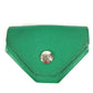 HERMES Triangle Levain Quatre Verso Coin Purse Wallet, Leather, Unisex, Green
