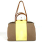 HERMES バイカラー カバックエランPM カバックエラン PM ショルダーバッグ カバン 肩掛け トートバッグ レザー/キャンバス ユニセックス ベージュ