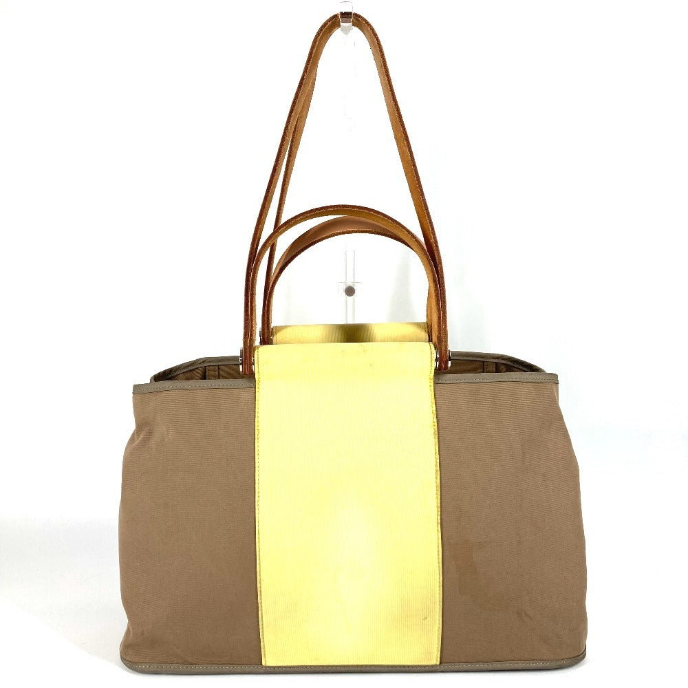 HERMES バイカラー カバックエランPM カバックエラン PM ショルダーバッグ カバン 肩掛け トートバッグ レザー/キャンバス ユニセックス ベージュ