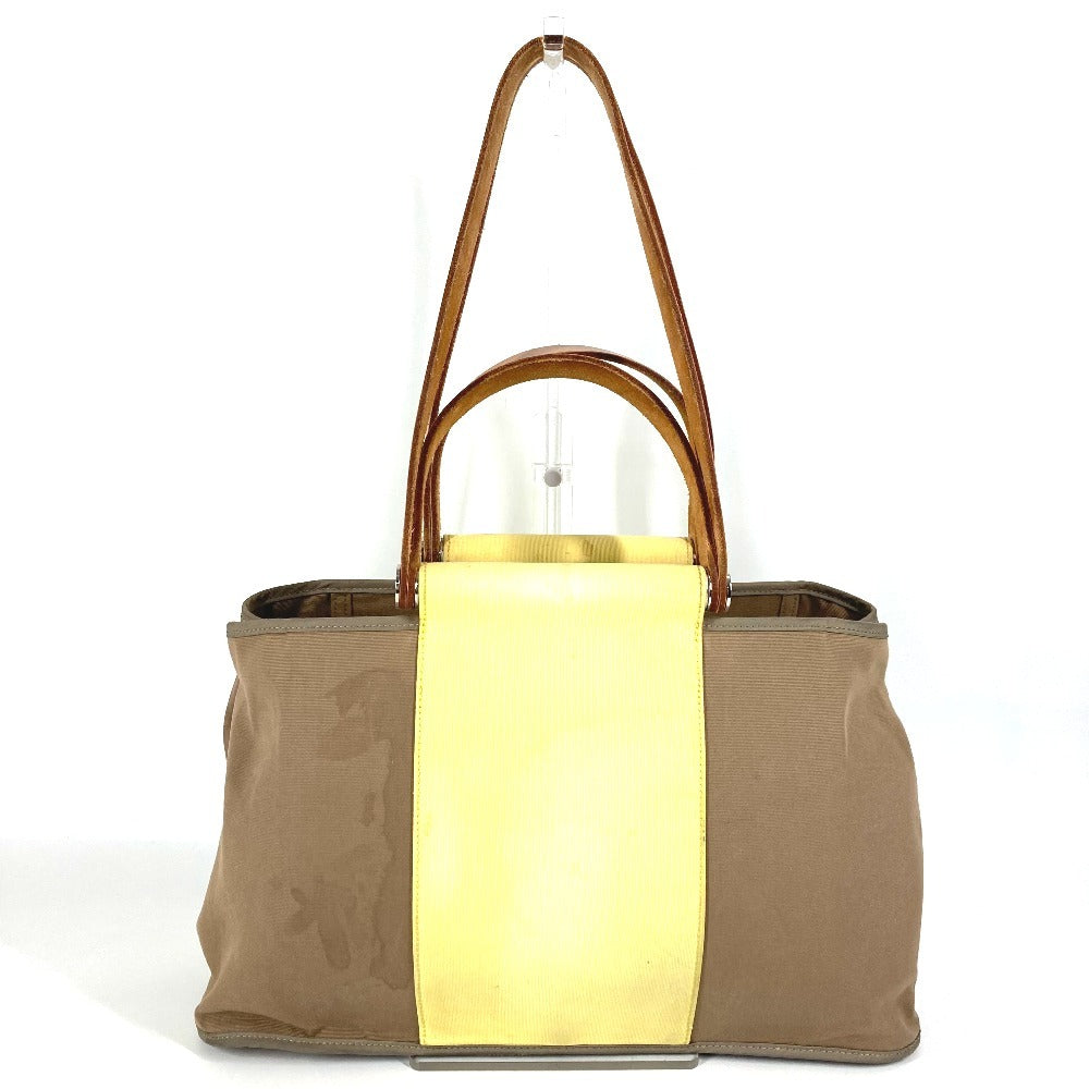HERMES バイカラー カバックエランPM カバックエラン PM ショルダーバッグ カバン 肩掛け トートバッグ レザー/キャンバス ユニセックス ベージュ