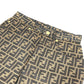 FENDI vintage Zucca logo Long pants, trousers, apparel, bottoms Pants polyester / cotton Brown Used