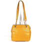 Vintage CHANEL CC Coco Mark Logo Triple Coco Shoulder Tote Bag with Double Chain, Caviar Leather, Yellow