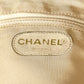 Vintage CHANEL CC Coco Mark Logo Triple Coco Shoulder Tote Bag with Double Chain, Caviar Leather, Yellow