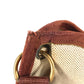 HERMES Vintage Rodeo Bag, Crossbody Pochette Shoulder Bag, Toile H, Unisex, Beige