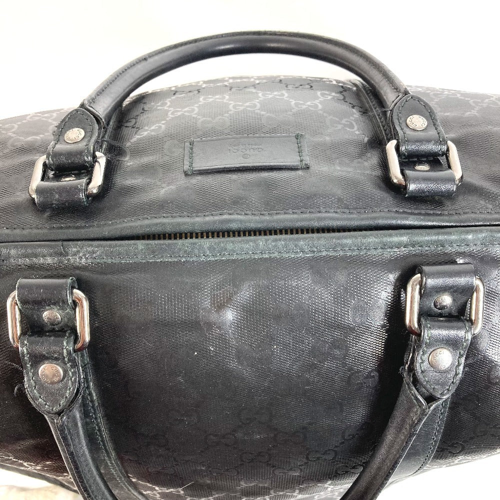 GUCCI 201482 旅行バッグ トラベルバッグ GG インプリメ カバン 肩掛け トートバッグ ボストンバッグ ショルダーバッグ レザー レディース ブラック
